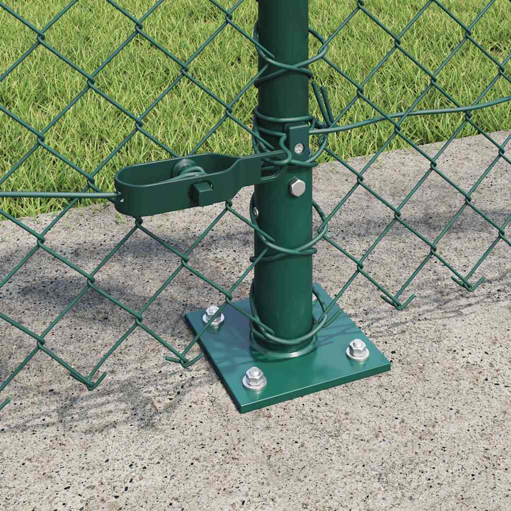 Stup za ogradu Zelena 25 x 0,8 m (mreža 40 x 40 mm) Čelik i PVC