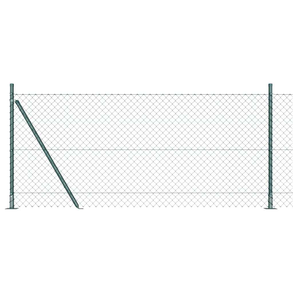 Stup za ogradu Zelena 25 x 1 m (mreža 40 x 40 mm) Čelik i PVC