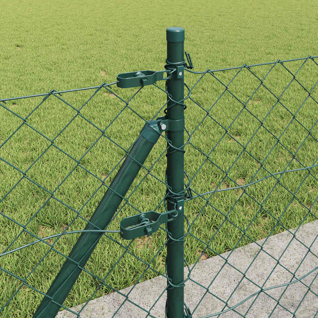 Stup za ogradu Zelena 25 x 0,6 m (mreža 60 x 60 mm) Čelik i PVC