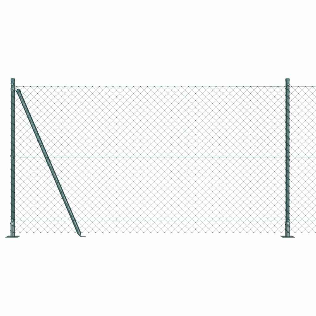 Stup za ogradu Zelena 25 x 1,2 m (60 x 60 mm mreža) Čelik i PVC
