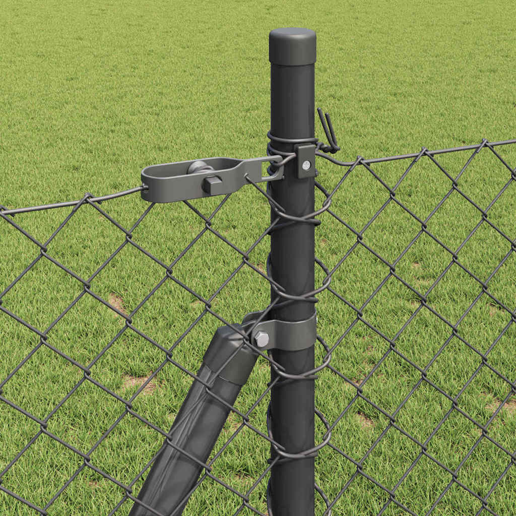 Stup za ogradu Siva 25 x 1 m (60 x 60 mm mreža) Čelik