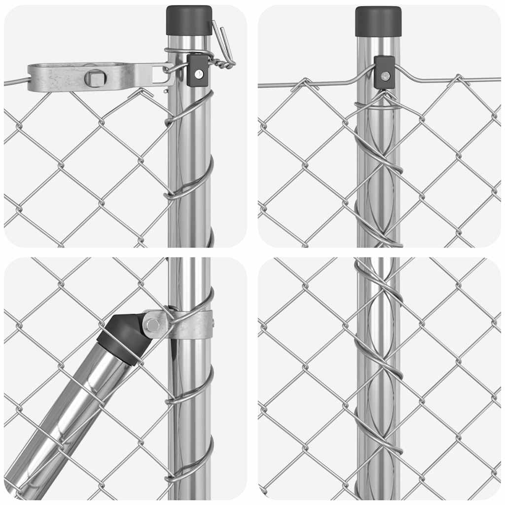 Zavareno žičano ogradno mreža s betonskom podlogom 25 x 0,6 m