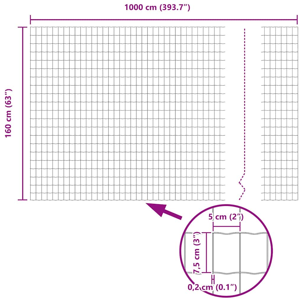 Ograda s postovima Srebrno 1,6 x 10 m Čelik i PVC
