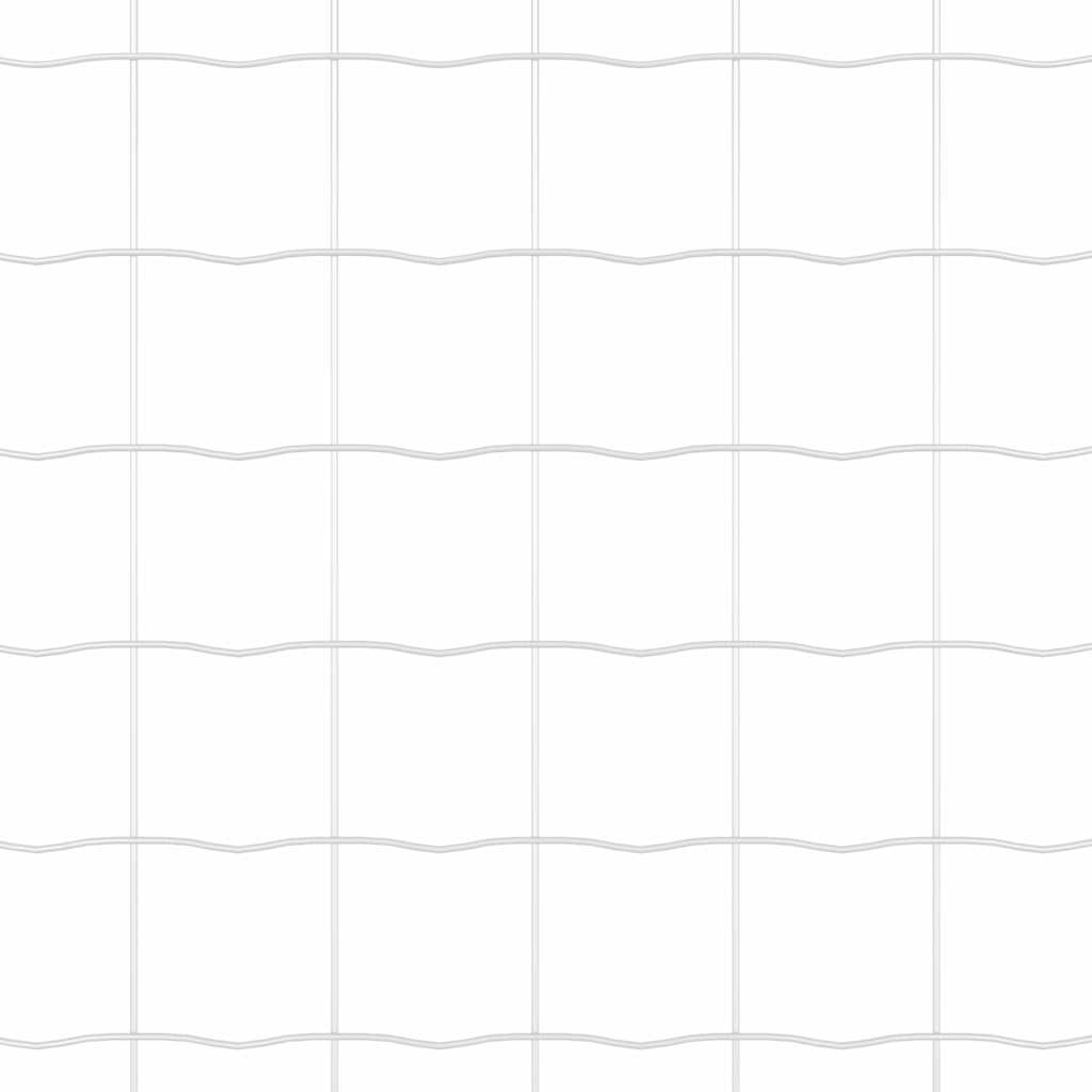 Ograda s postovima Srebrno 0,4 x 50 m Čelik i PVC