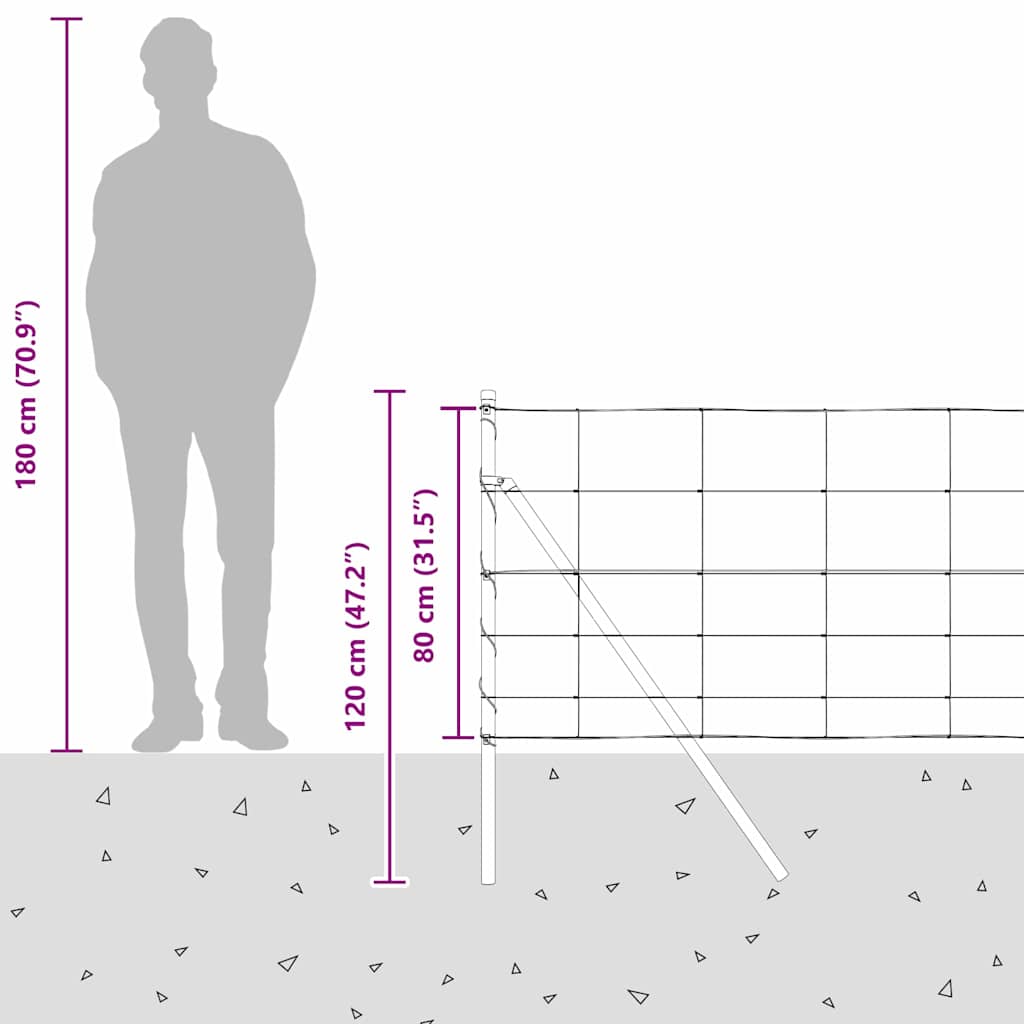 Stup za ogradu Galvanizirano 25 x 0,8 m Čelik