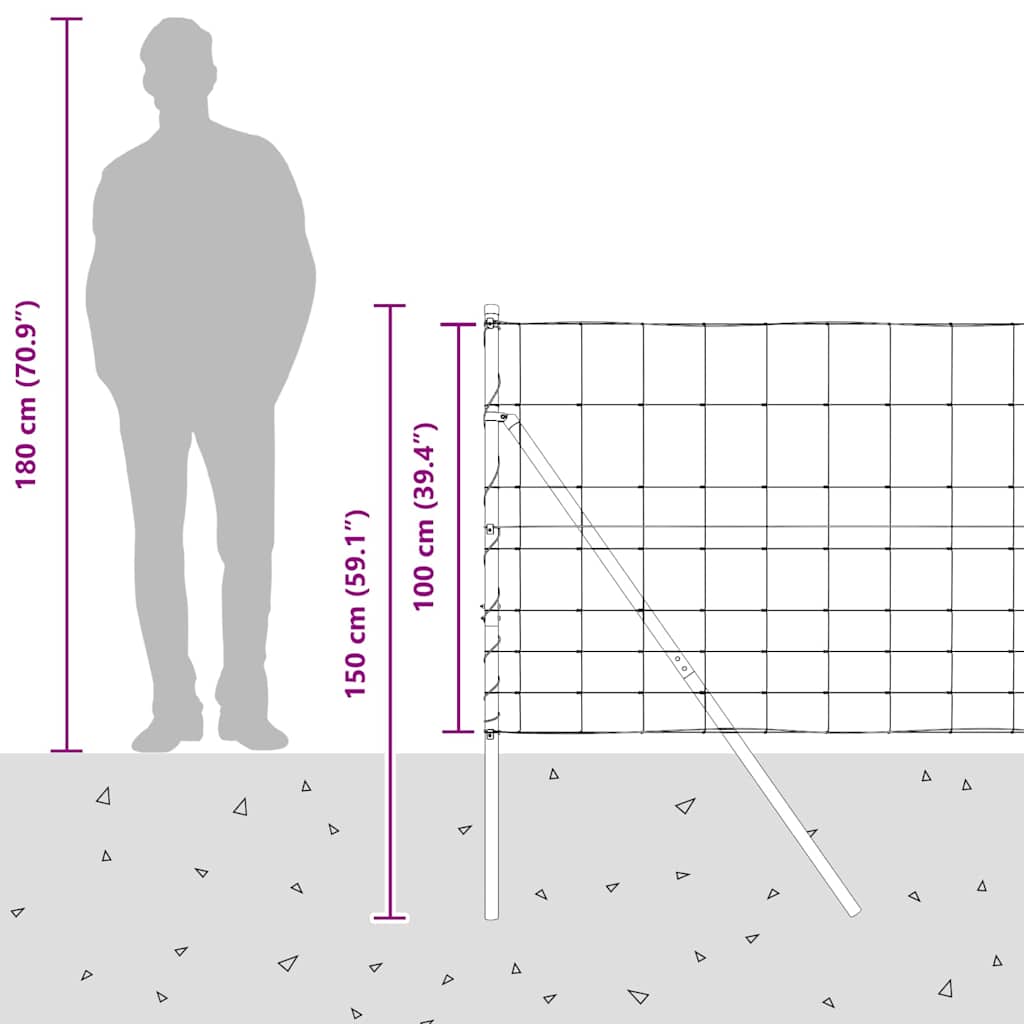 Stup za ogradu Galvanizirano 25 x 1 m Čelik