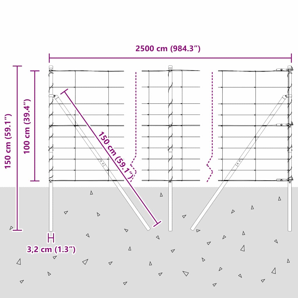 Stup za ogradu Galvanizirano 25 x 1 m Čelik