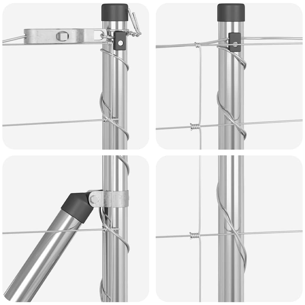 Stup za ogradu Galvanizirano 25 x 1 m Čelik