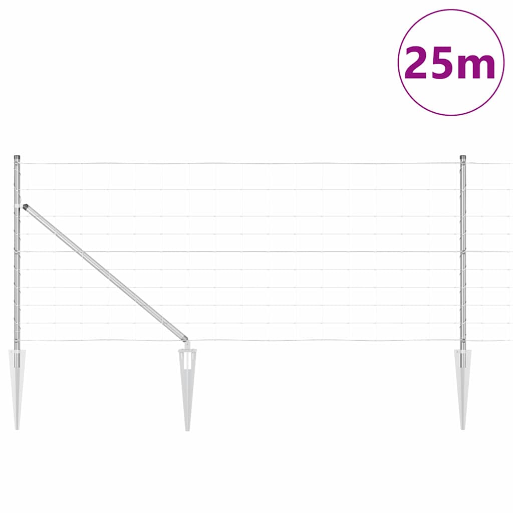 Stup za ogradu Galvanizirano 25 x 1 m Čelik