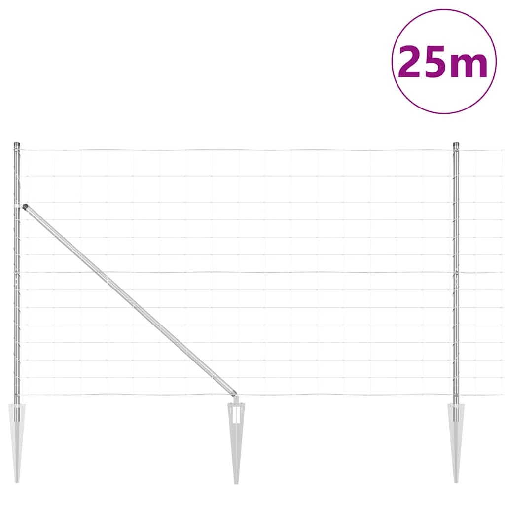 Zavareno žičano ograđivanje s bodljama 25 x 1,4 m (Š x V)