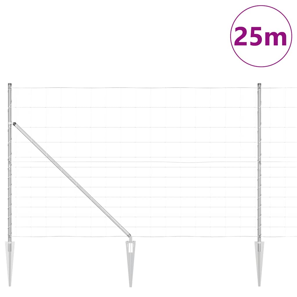 Stup za ogradu Galvanizirano 25 x 1,5 m Čelik
