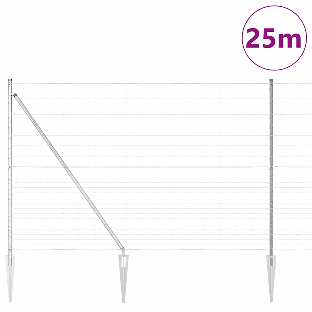 Stup za ogradu Galvanizirano 25 x 1,6 m Čelik