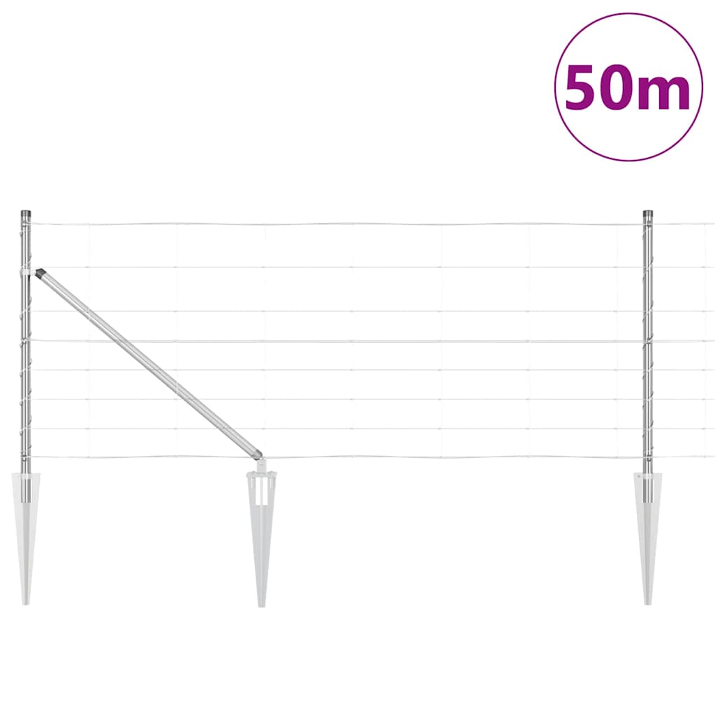 Stup za ogradu Galvanizirano 50 x 0,8 m Čelik