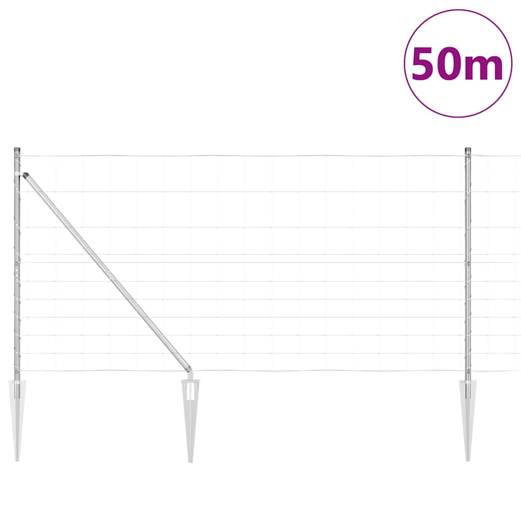 Stup za ogradu Galvanizirano 50 x 1,2 m Čelik