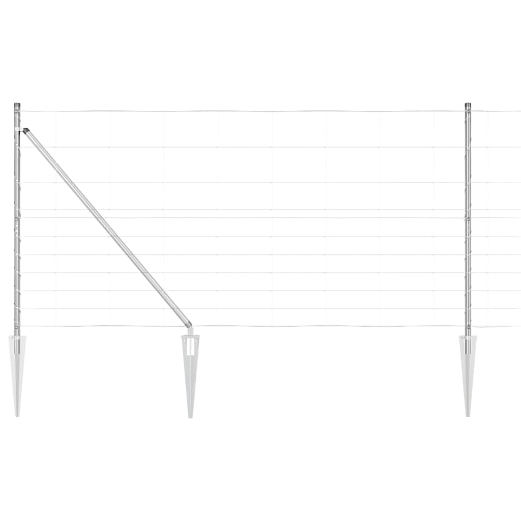 Stup za ogradu Galvanizirano 50 x 1,2 m Čelik