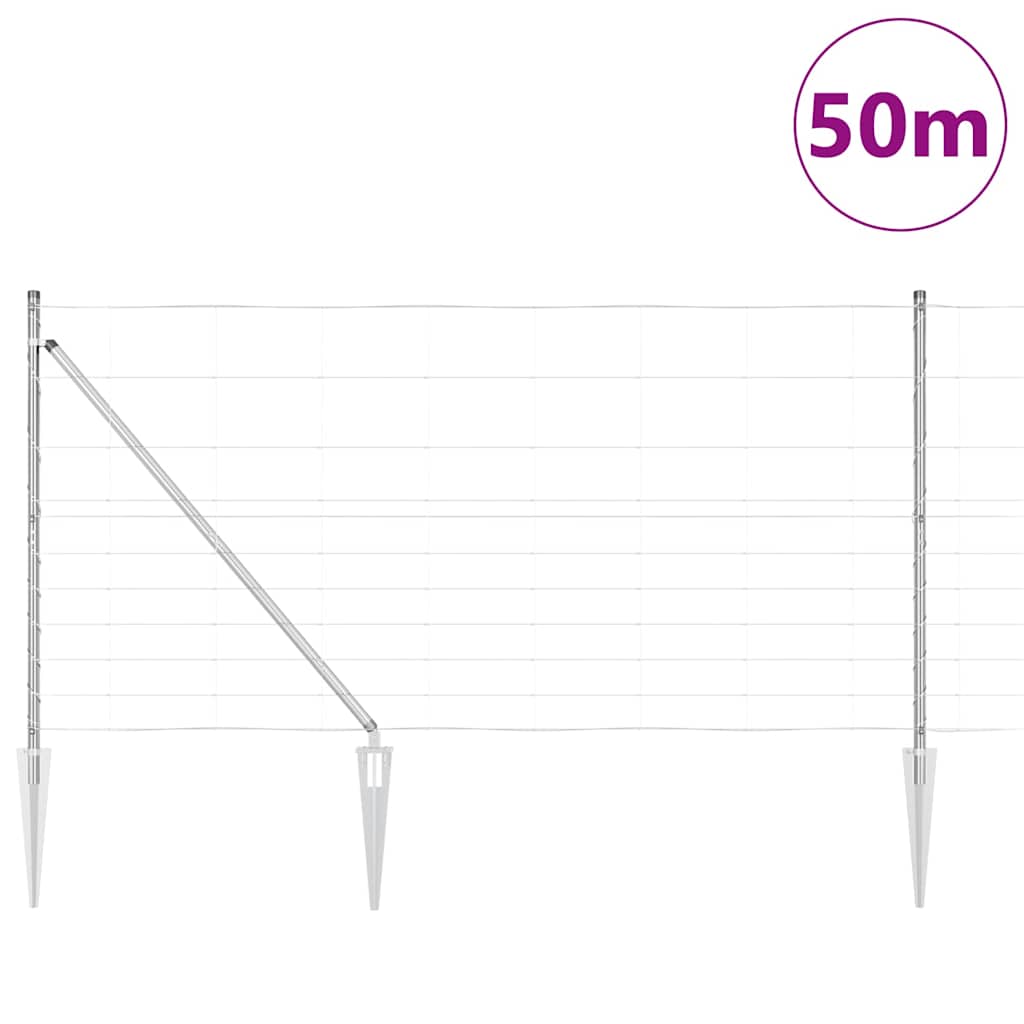 Stup za ogradu Galvanizirano 50 x 1,2 m Čelik