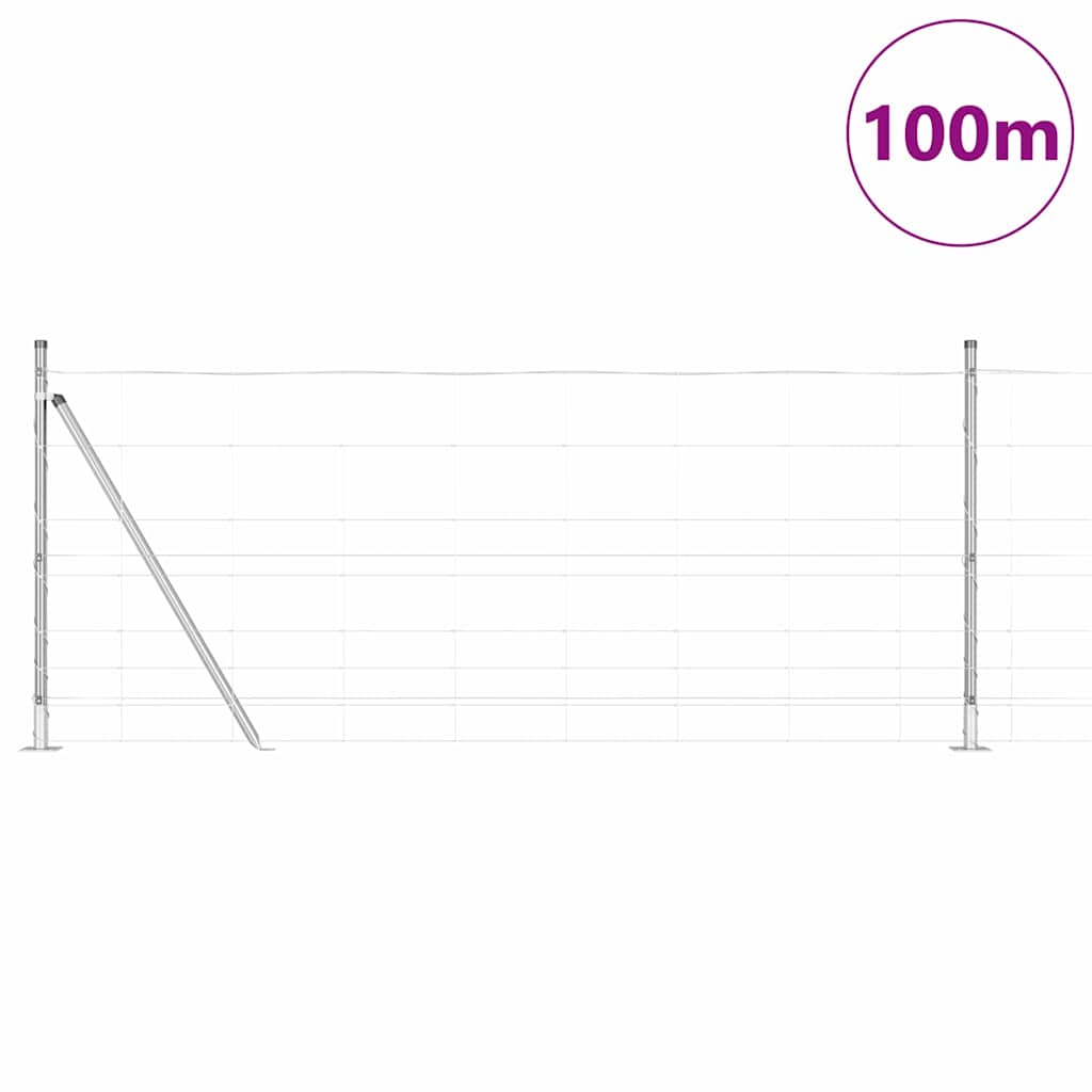 Stup za ogradu Galvanizirano 100 x 1 m Čelik