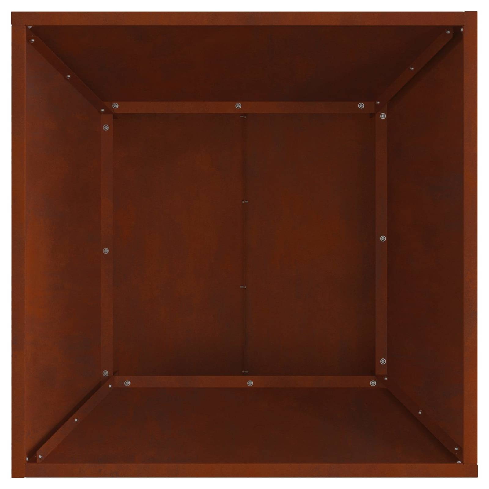 Kamin Smeđa 60 x 60 x 35 cm Čelik otporan na vremenske uvjete