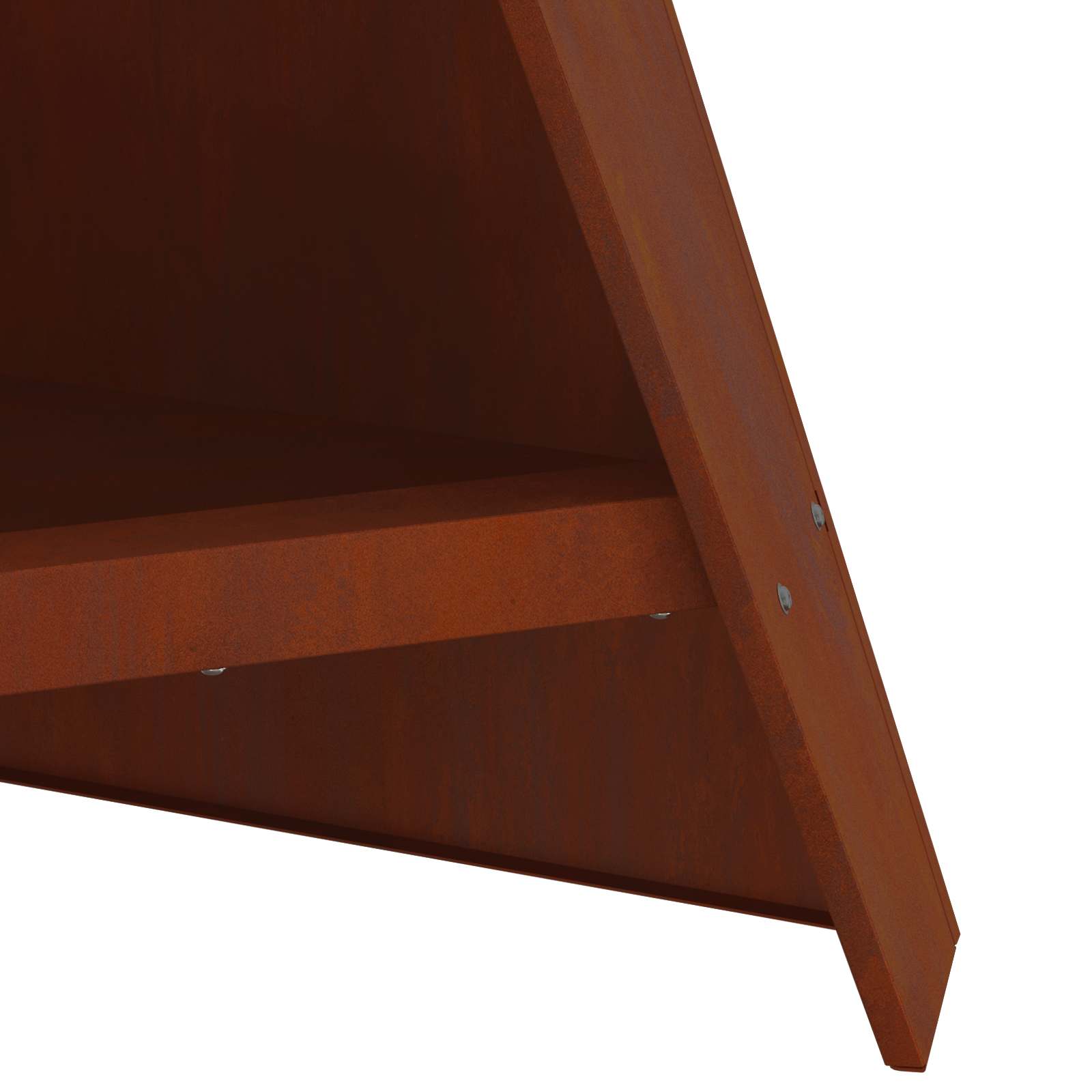 Kamin Smeđa 58 x 40 x 100 cm Čelik otporan na vremenske uvjete