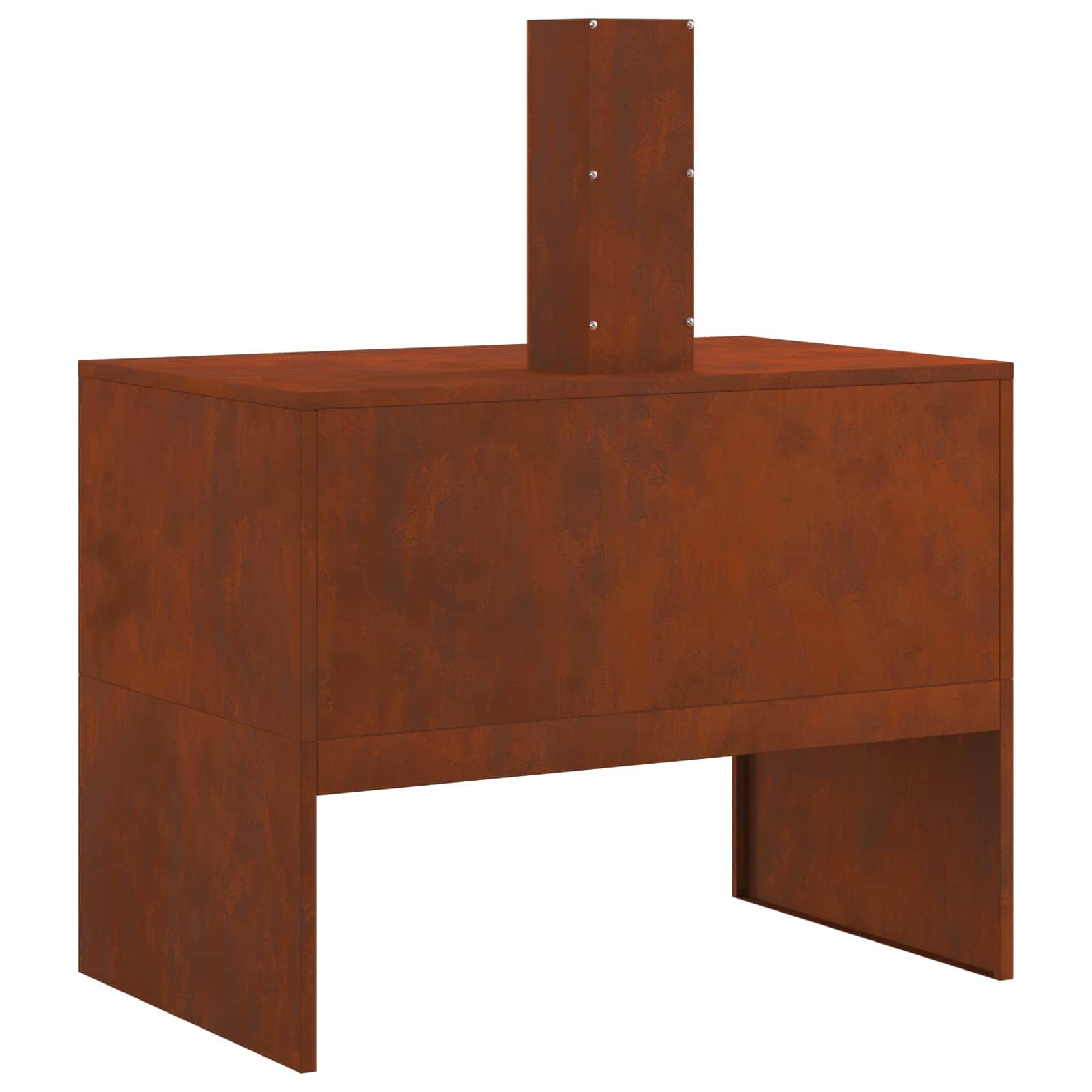 Kamin Smeđa 80 x 50 x 96 cm Čelik otporan na vremenske uvjete