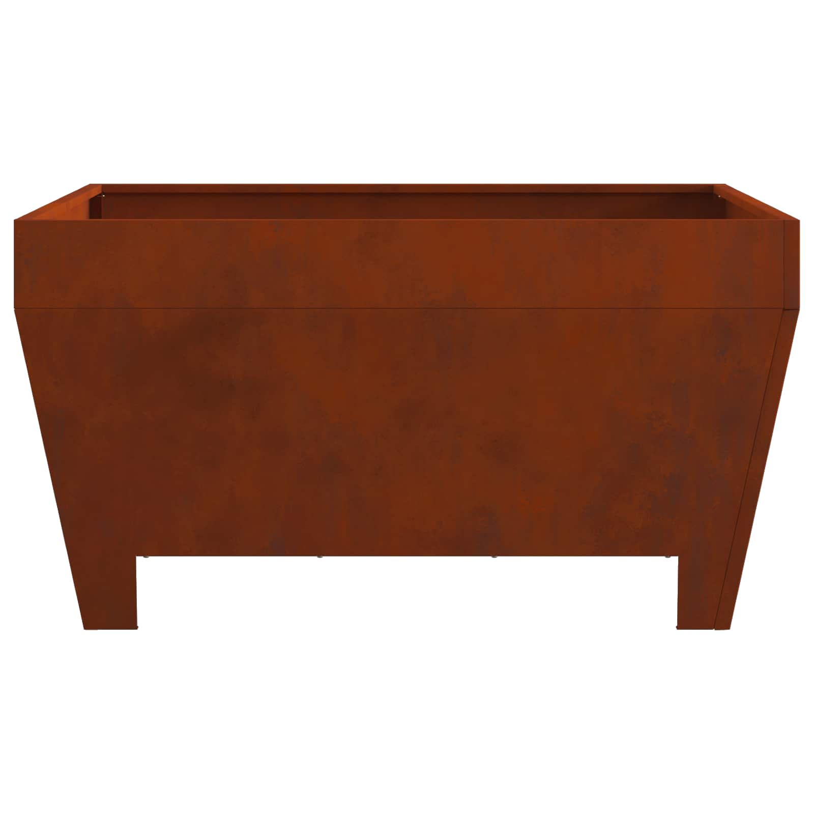 Kamin Smeđa 80 x 80 x 43 cm Čelik otporan na vremenske uvjete