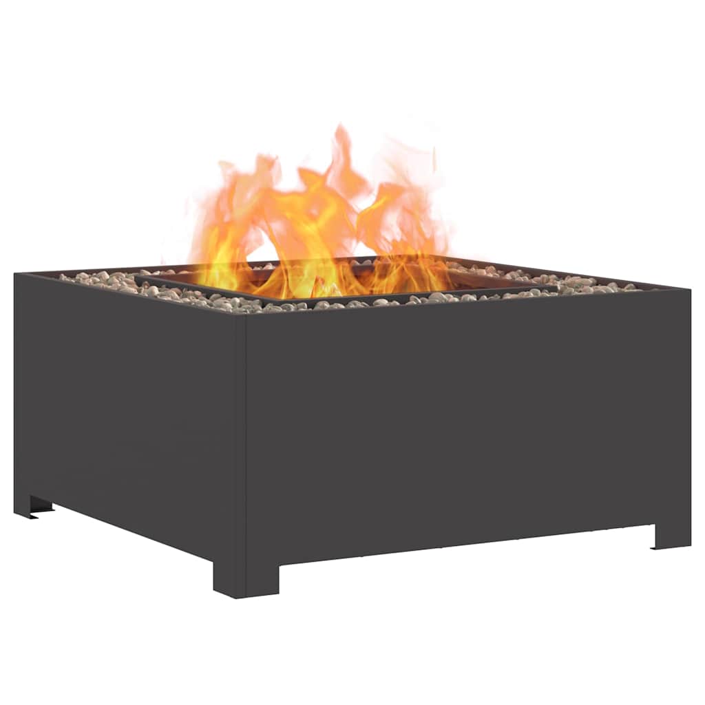 Kamin Crna 80 x 80 x 40 cm Čelik