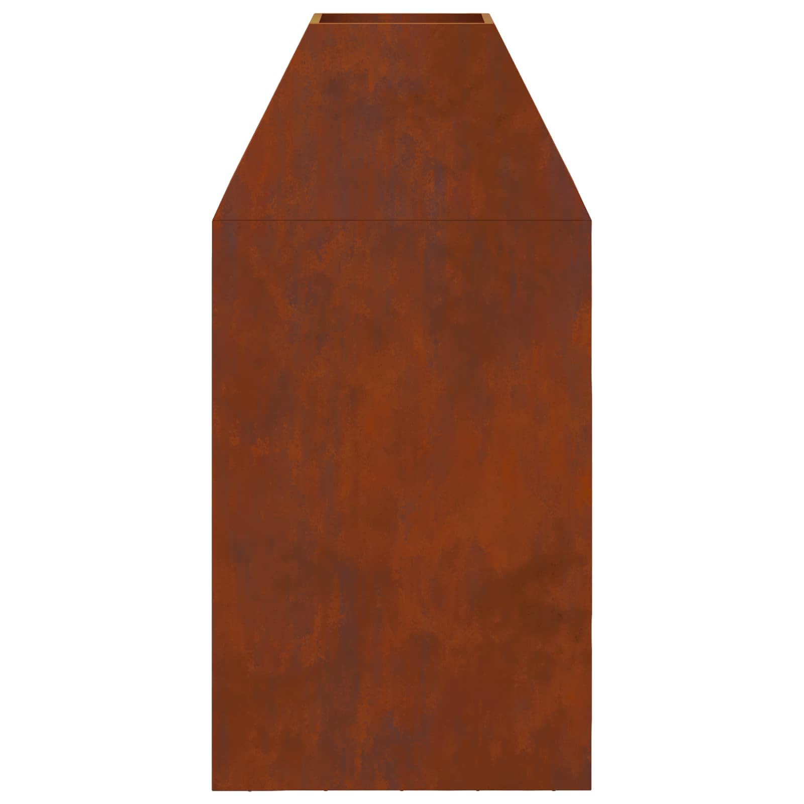 Kamin Smeđa 50 x 50 x 100 cm Čelik otporan na vremenske uvjete
