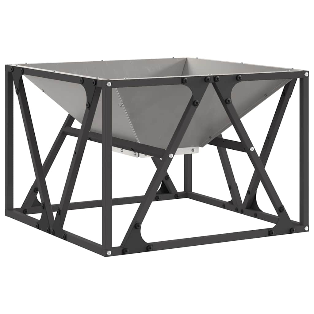 Kamin Smeđa 50 x 50 x 35 cm Čelik otporan na vremenske uvjete