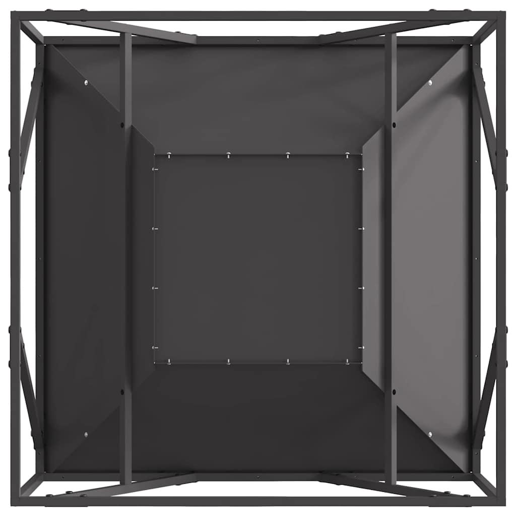 Kamin Crna 80 x 80 x 40 cm Čelik