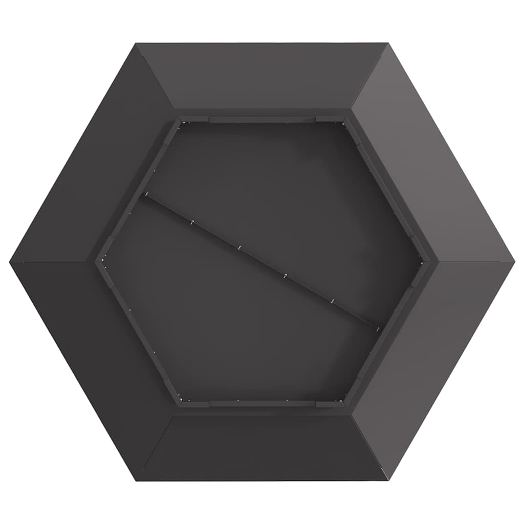Kamin Crna 100 x 100 x 28 cm Čelik