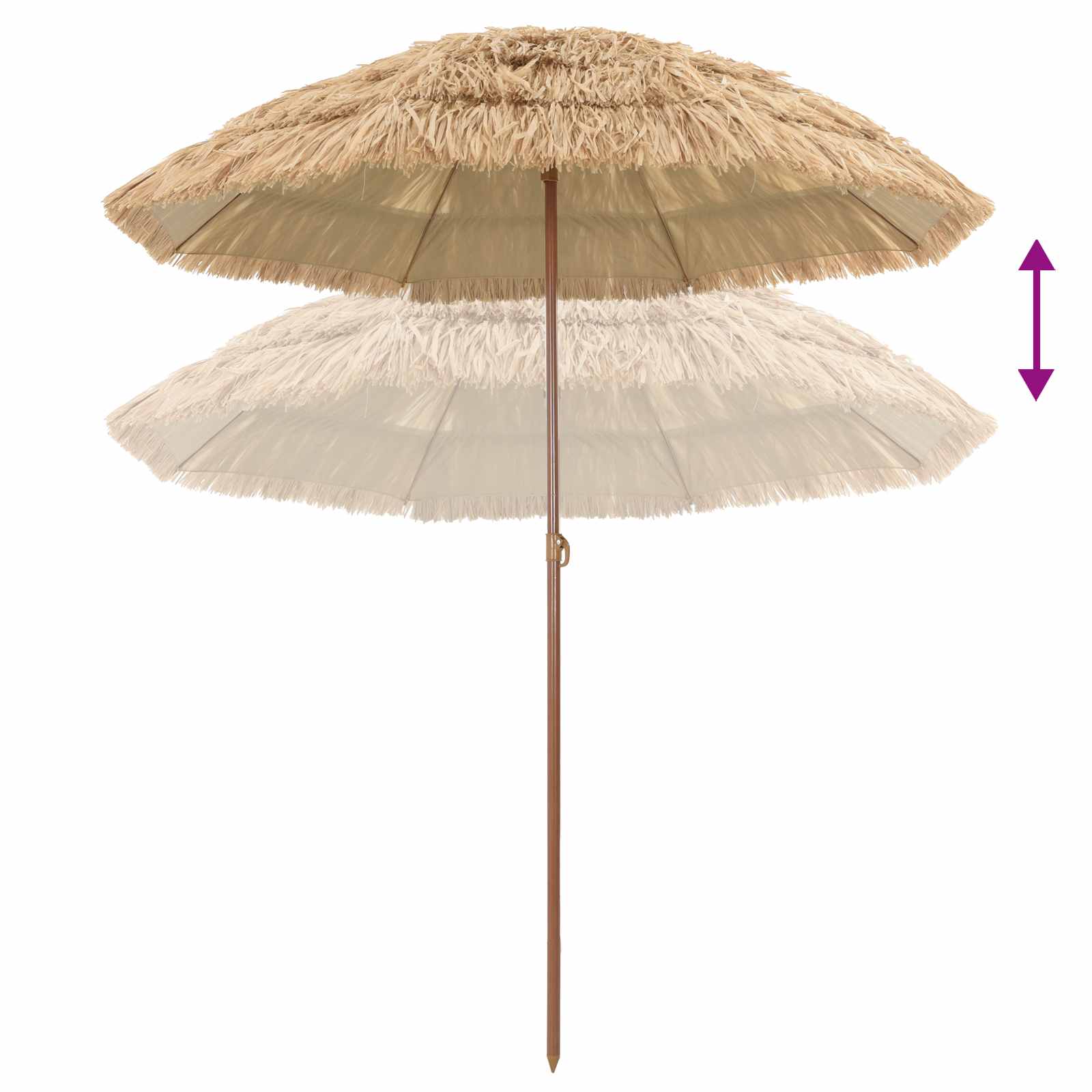 Suncobran za plažu Prirodna 160 x 160 x 196 cm