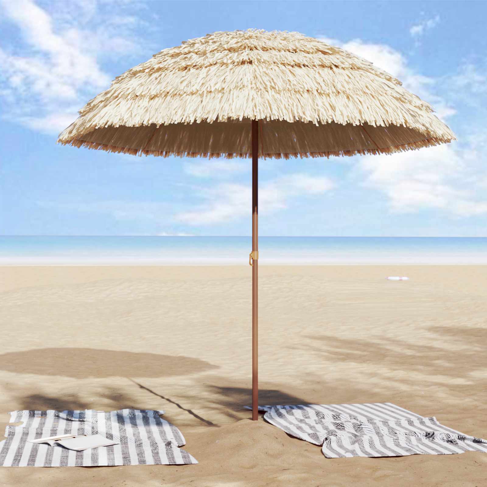 Suncobran za plažu Prirodna 205 x 205 x 210 cm