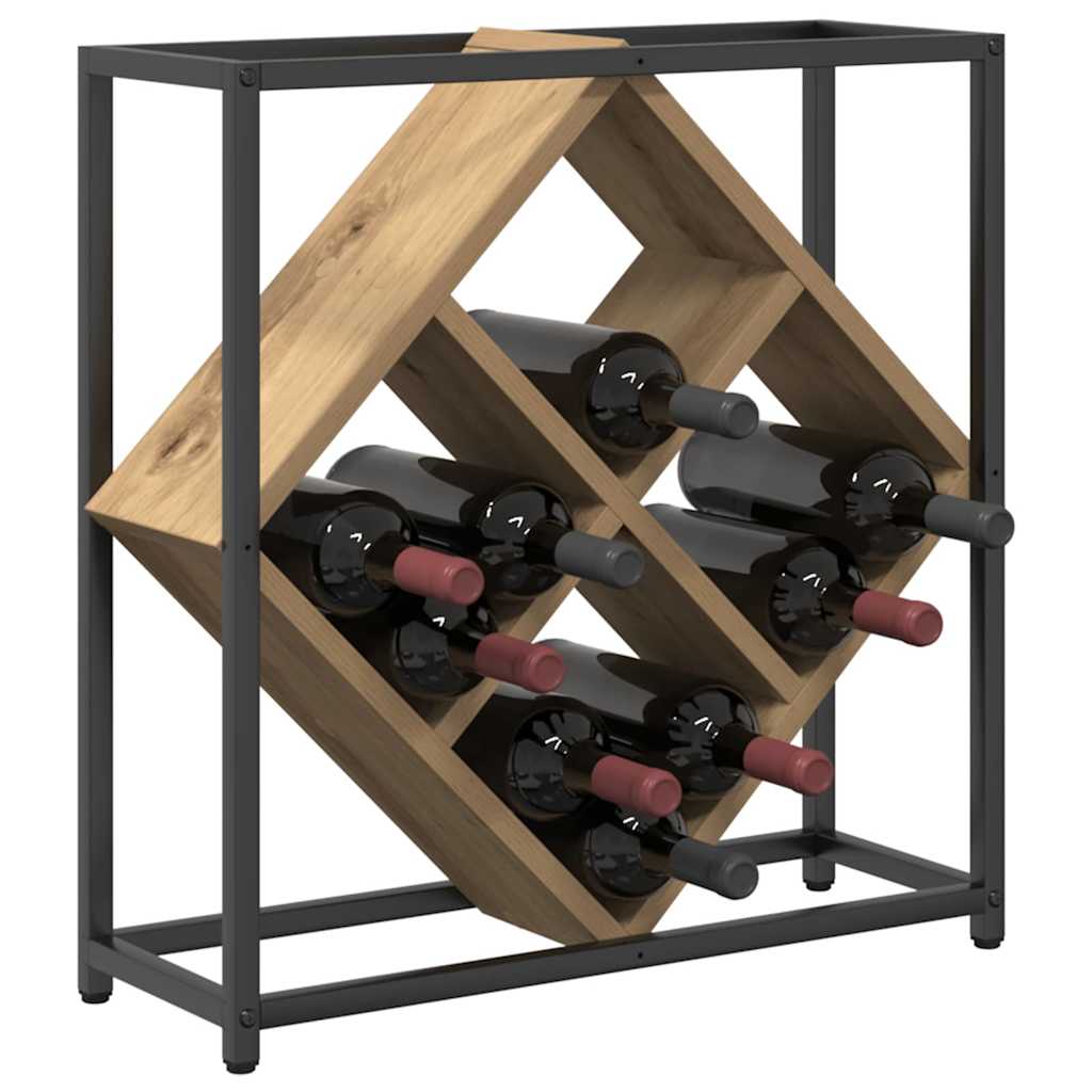 Stalak za vino Umjetnički hrast 51 x 18 x 52,5 cm