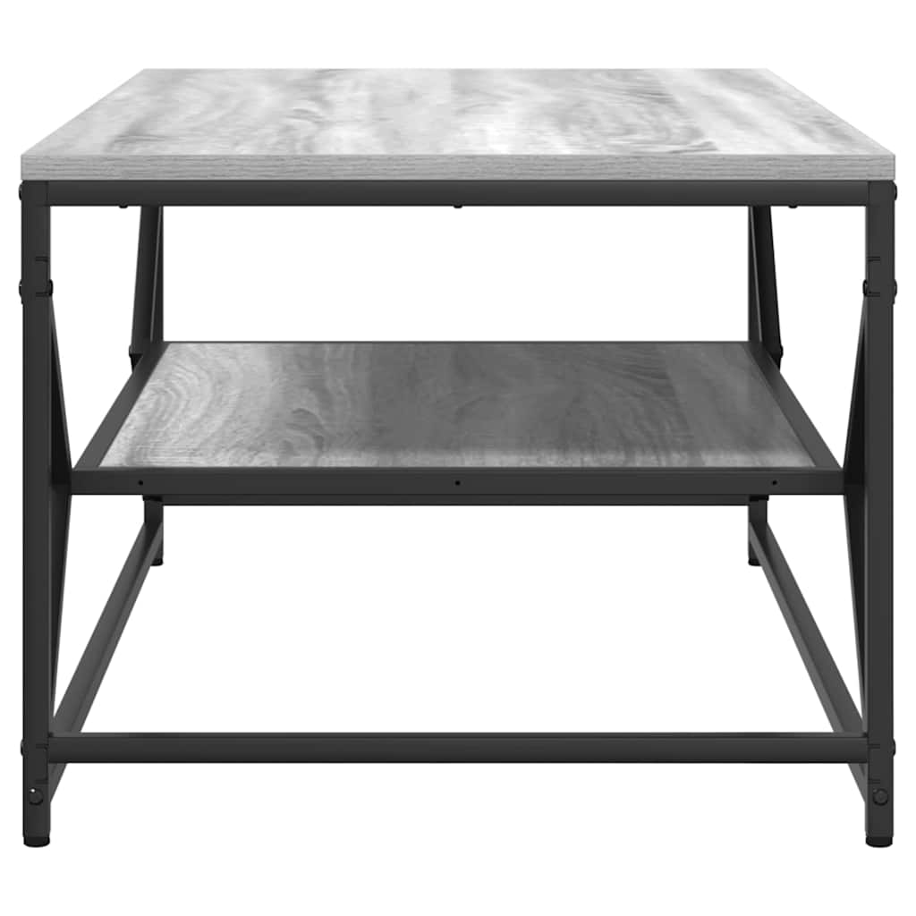 Kava Stol Siva Sonoma 90 x 50 x 40 cm Inženjerska drva i čelik