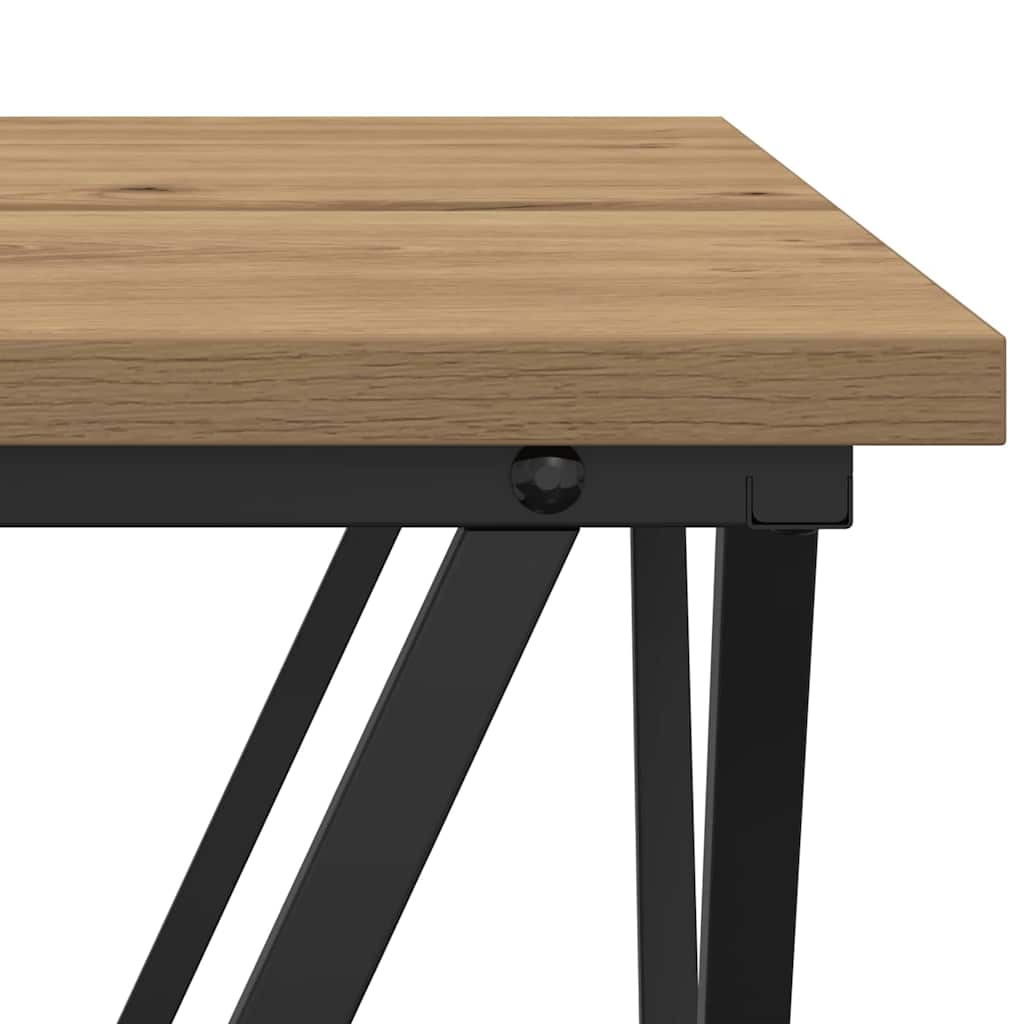 Kava Stol 3 pcs Umjetnički hrast Inženjerska drva i čelik