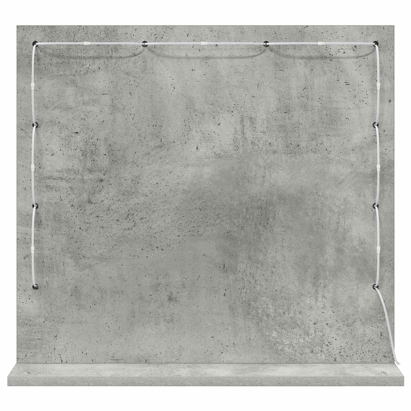Ogledalo za Toalet Pravokutni Betonski sivi 60 x 55 x 18 cm