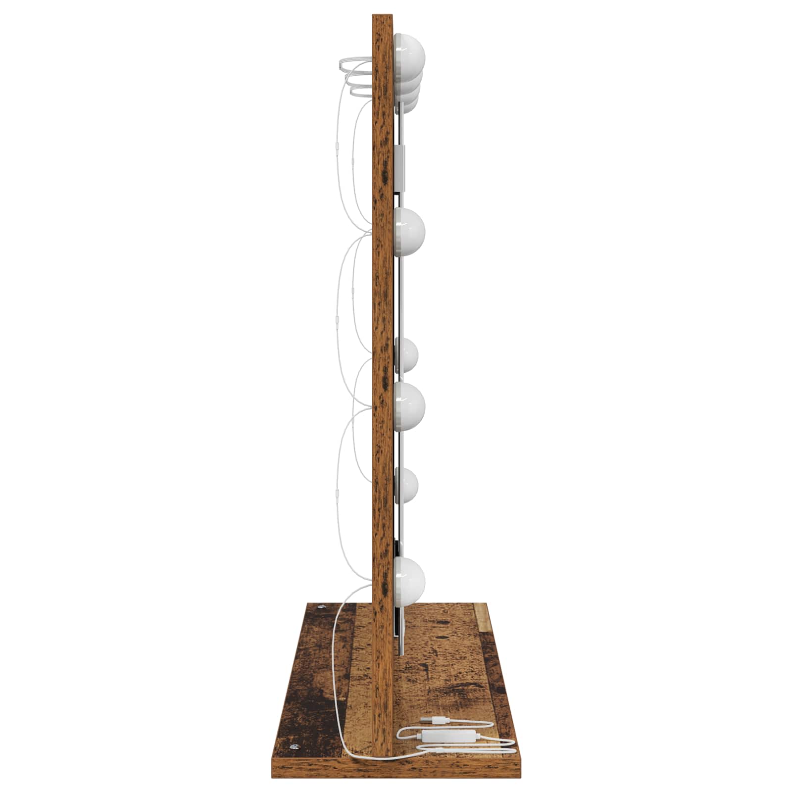 Ogledalo za Toalet Pravokutni Staro drvo 60 x 55 x 18 cm