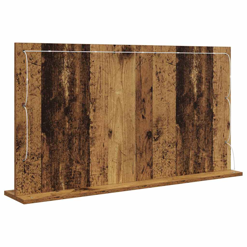 Ogledalo za Toalet Pravokutni Staro drvo 100 x 55 x 18 cm