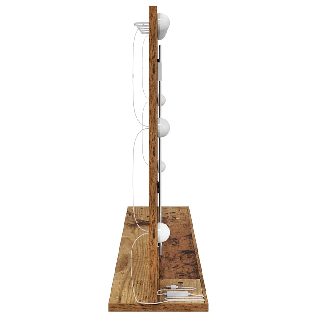 Ogledalo za Toalet Pravokutni Staro drvo 100 x 55 x 18 cm