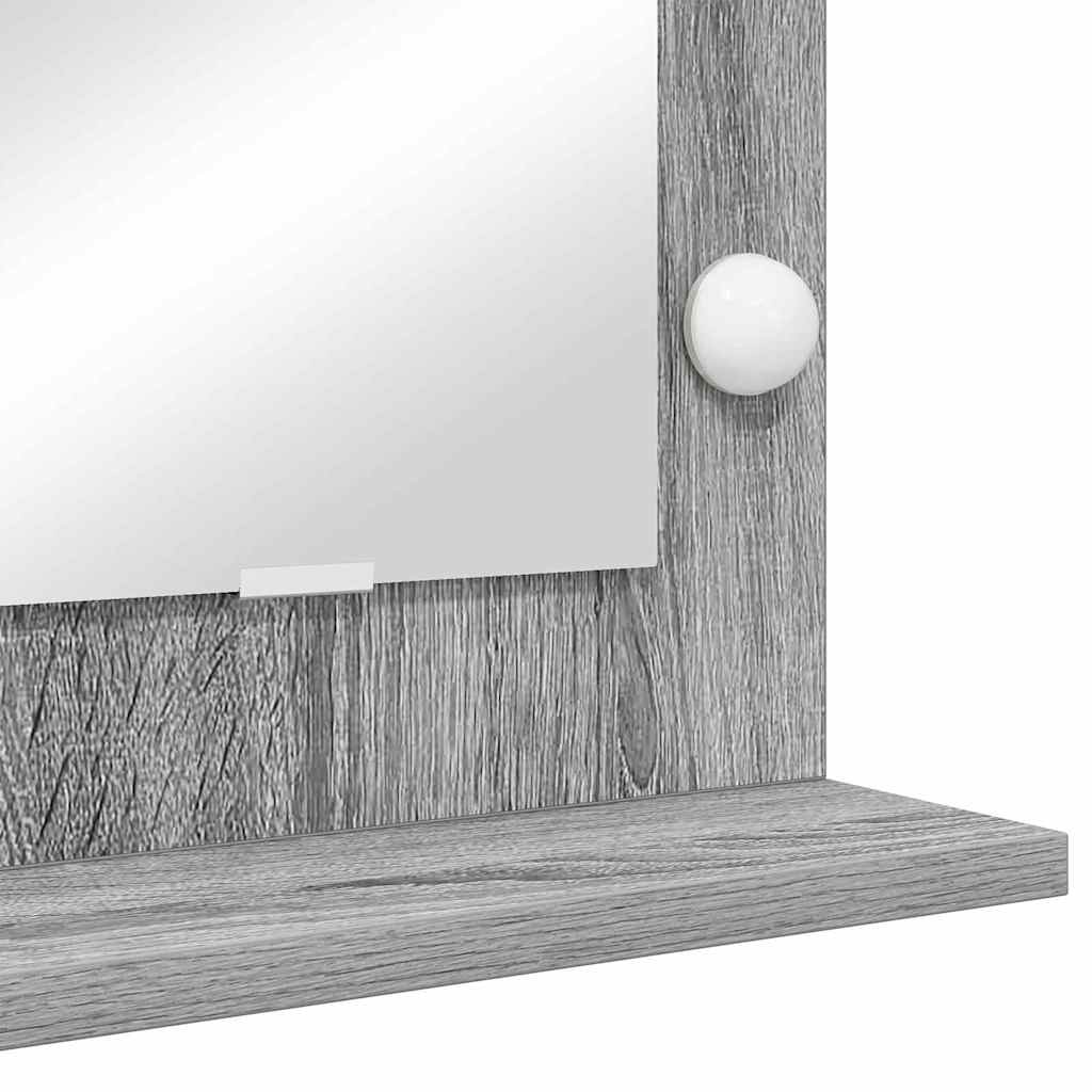 Ogledalo za Toalet Pravokutni Siva Sonoma 80 x 45 x 18 cm