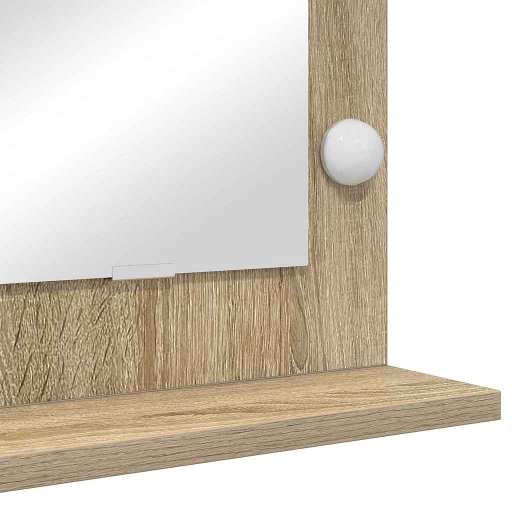 Ogledalo za Toalet Pravokutni Sonoma hrast 100 x 45 x 18 cm