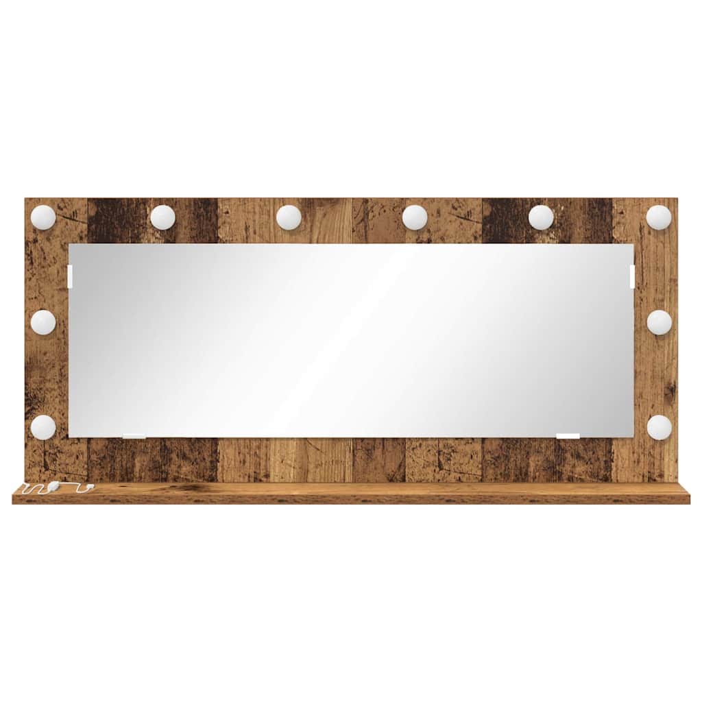 Ogledalo za Toalet Pravokutni Staro drvo 100 x 45 x 18 cm
