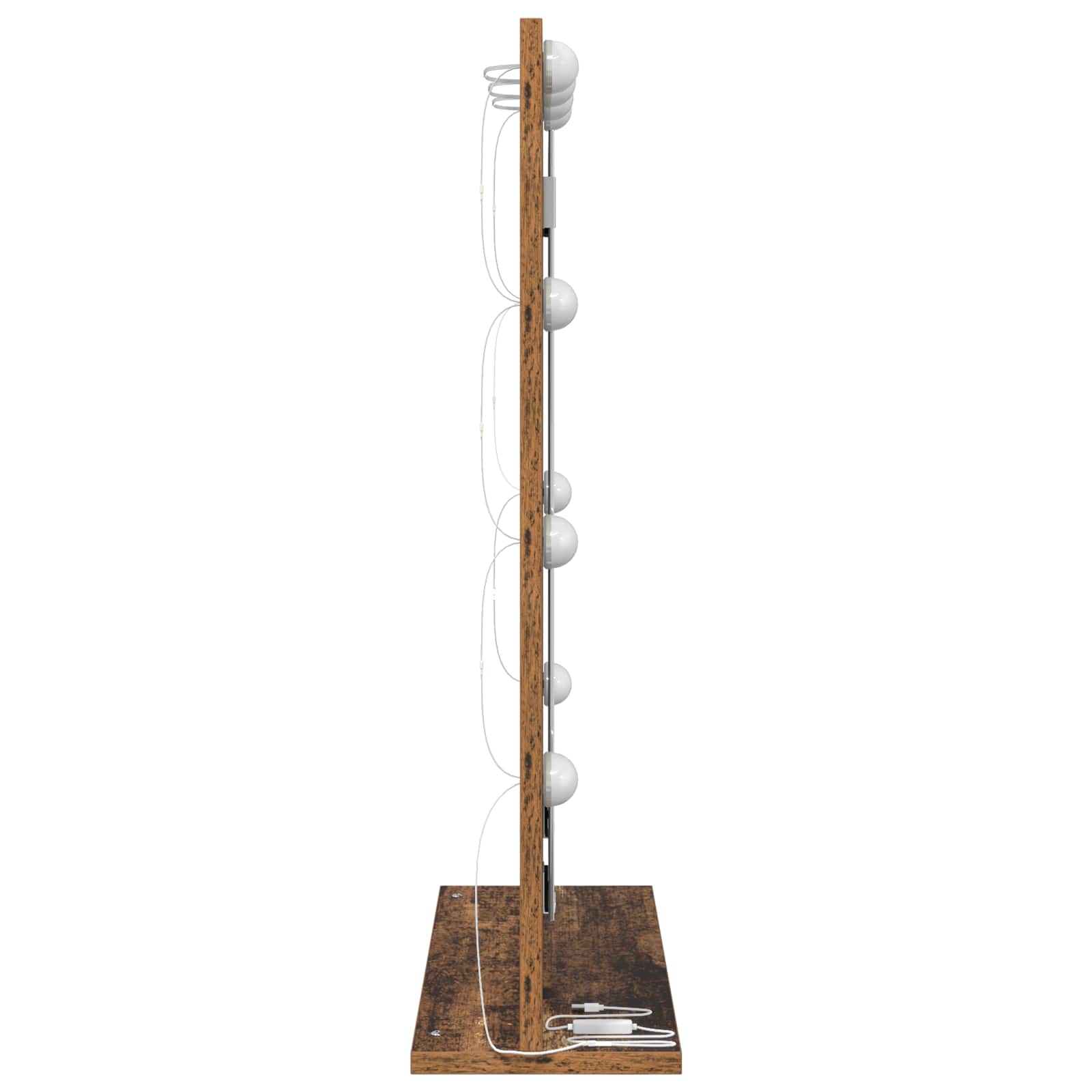 Ogledalo za Toalet Pravokutni Staro drvo 70 x 50 x 18 cm