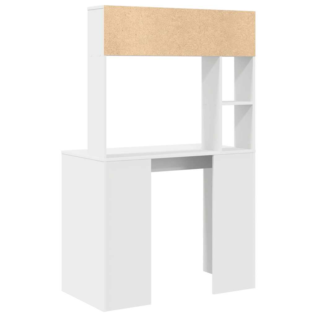Stol s policom Bijelo 91 x 50 x 149 cm Konstruirano drvo