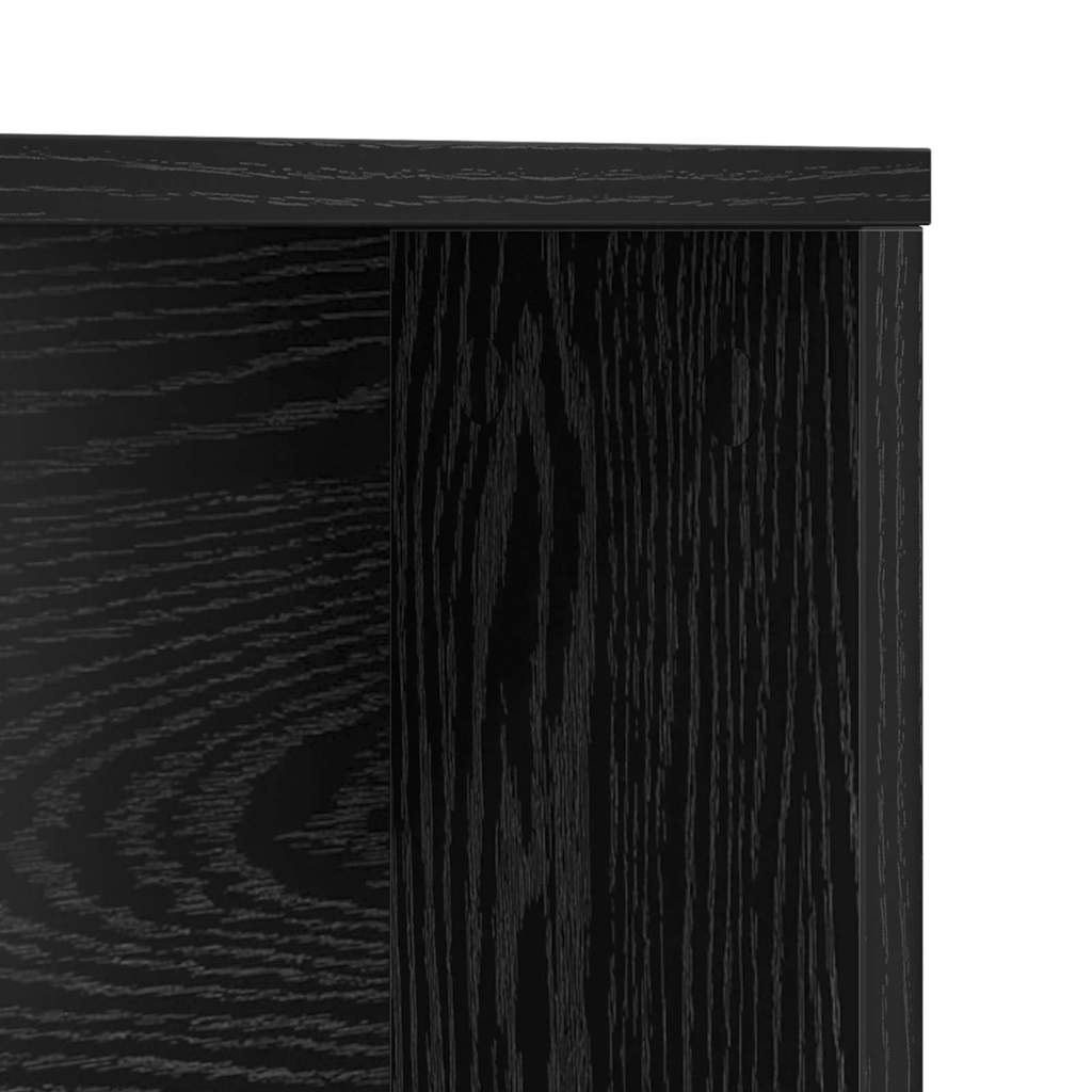Stol s policom Crni hrast 91 x 50 x 149 cm Konstruirano drvo