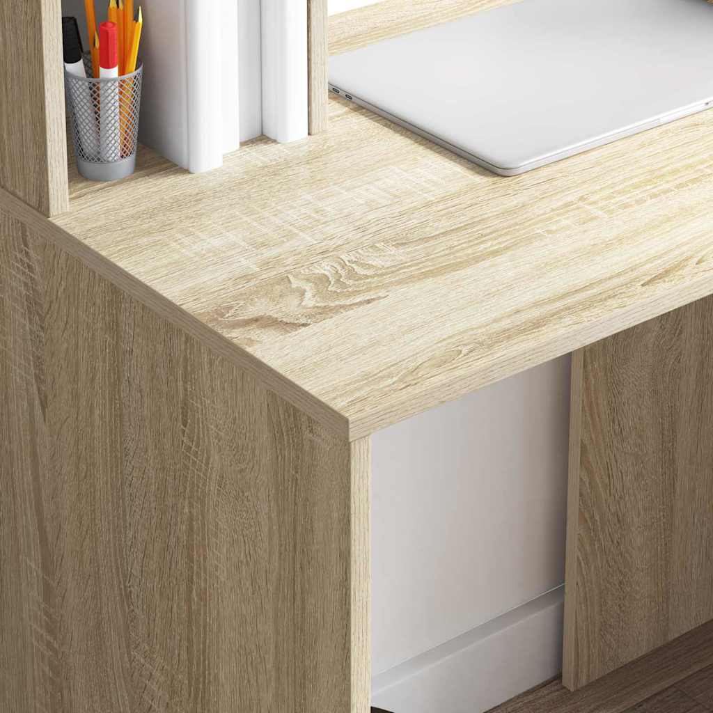 Stol s policom Sonoma hrast 91 x 50 x 149 cm Konstruirano drvo
