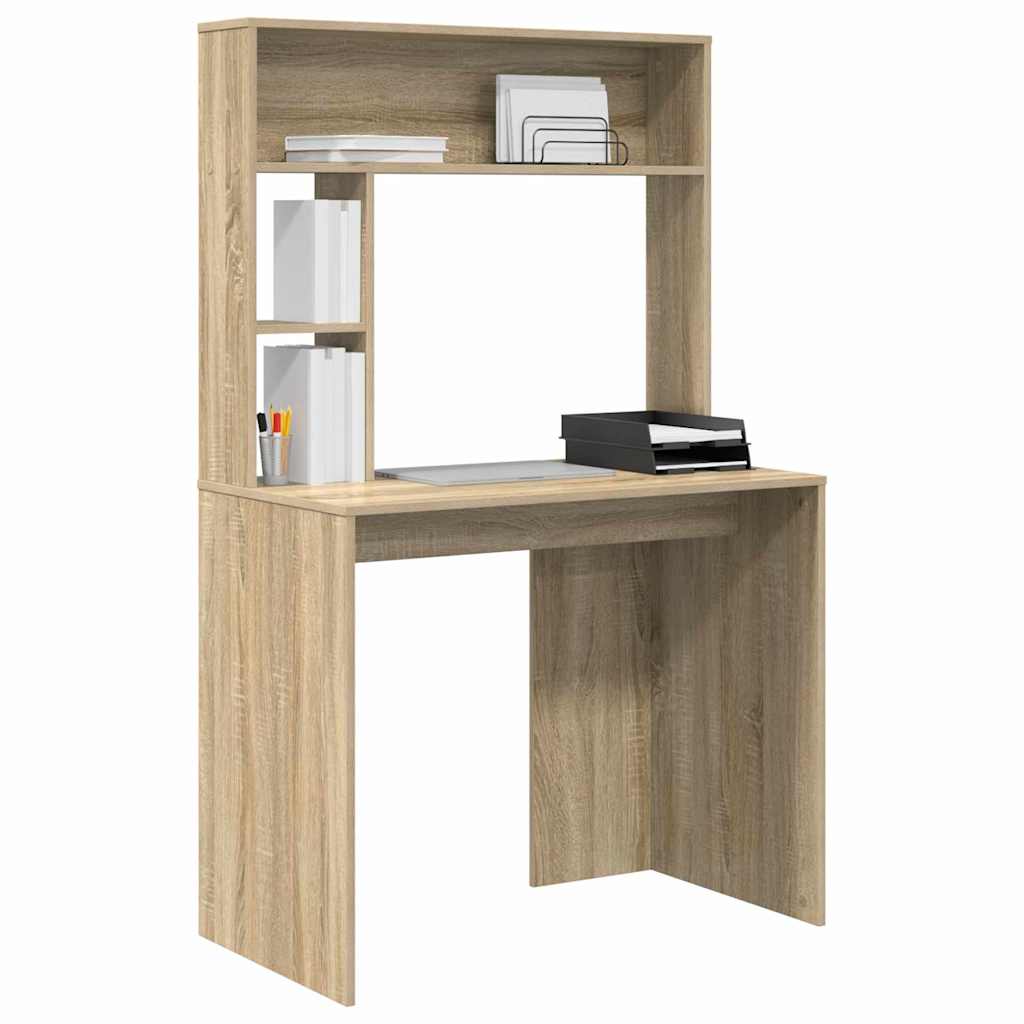 Stol s policom Sonoma hrast 91 x 50 x 149 cm Konstruirano drvo