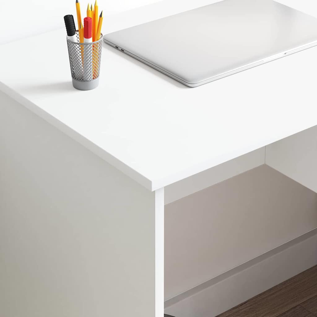 Stol s ladicama Bijelo 90 x 49 x 75 cm Konstruirano drvo