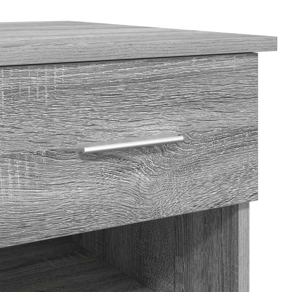 Stol s ladicama Siva Sonoma 90 x 49 x 75 cm Konstruirano drvo