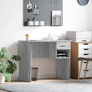 Stol s ladicama Siva Sonoma 90 x 49 x 75 cm Konstruirano drvo